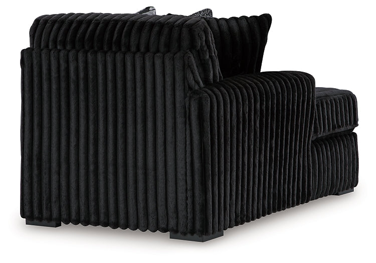Midnight-Madness 3-Piece Sectional with Chaise