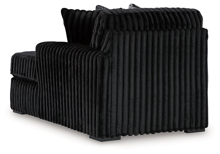 Midnight-Madness 3-Piece Sectional with Chaise