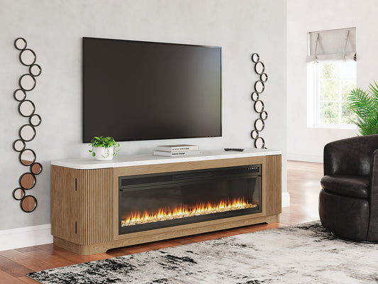 Camdill 80" TV Stand with Electric Fireplace