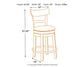 Pinnadel UPH Swivel Barstool (1/CN)