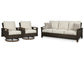 Paradise Trail Outdoor Sofa with 2 Lounge Chairs