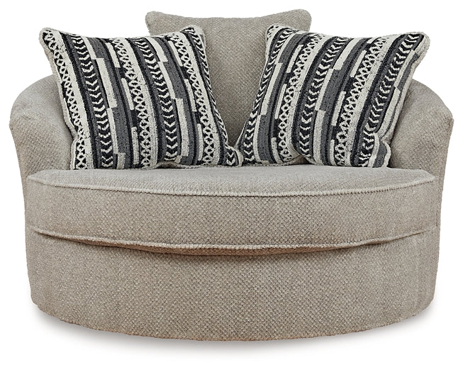 Calnita Oversized Swivel Accent Chair