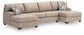 Newellen 3-Piece Sectional with Double Chaise