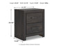 Hollivern Full Panel Bed with Storage with Mirrored Dresser and Nightstand