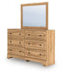 Aleaport Full Panel Bed with Mirrored Dresser and Nightstand