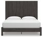 Fraluna King Panel Bed with Mirrored Dresser and Chest