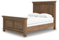 Feddinger Queen Panel Bed with Mirrored Dresser