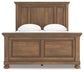 Feddinger Queen Panel Bed with Mirrored Dresser and Chest