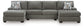 Newellen 3-Piece Sectional with Double Chaise
