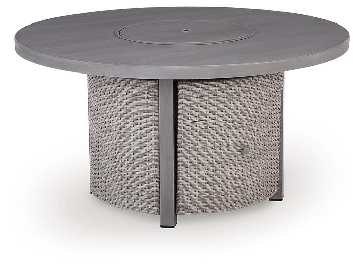 Half Moon Beach Round Fire Pit Table