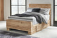 Hyanna Full Panel Bed with 2 Side Storage, Dresser, Mirror and Nightstand