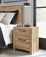Hyanna Queen Panel Storage Bed, Dresser, Mirror and Nightstand