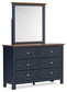 Landocken Full Panel Headboard, Dresser and Mirror