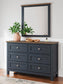Landocken Twin Panel Bed, Dresser, Mirror and Nightstand