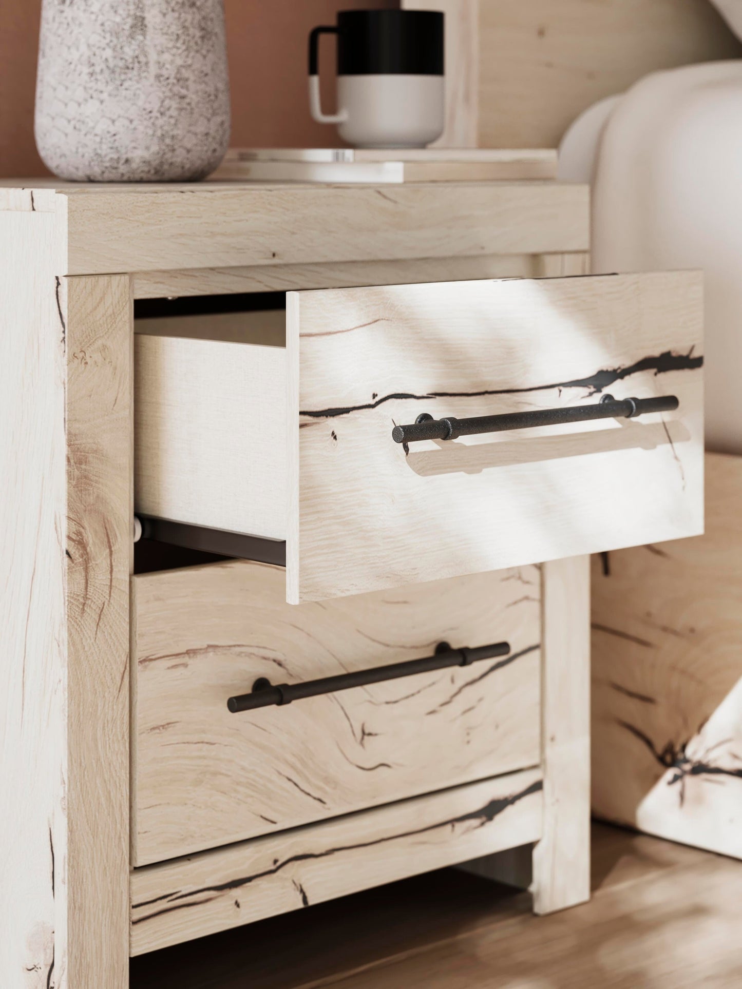 Lawroy Full Panel Headboard, Dresser, Mirror and Nightstand