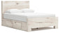 Lawroy Queen Panel Bed with Storage, Dresser, Mirror and Nightstand