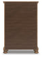 Feddinger California King Panel Bed with Mirrored Dresser, Chest and Nightstand