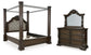Maylee King Canopy Bed, Dresser and Mirror