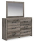 Urbanoore Full Panel Storage Bed, Dresser, Mirror and Nightstand