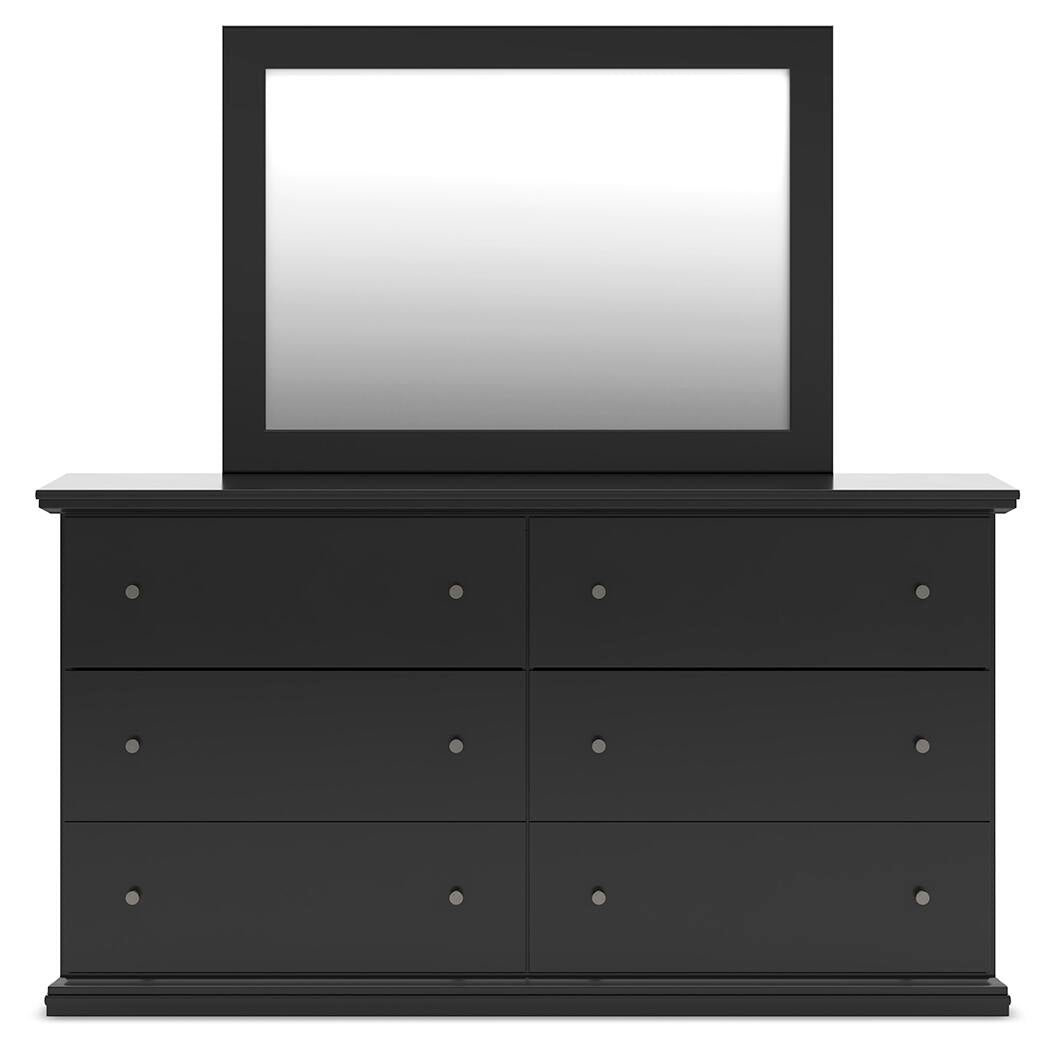Maribel Twin Panel Bed, Dresser, Mirror and Nightstand