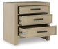 Calmoro King Bookcase Bed with Mirrored Dresser and Nightstand