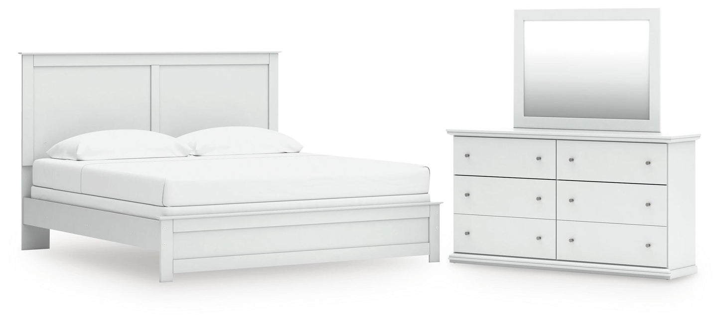 Bostwick Shoals King Panel Bed, Dresser and Mirror