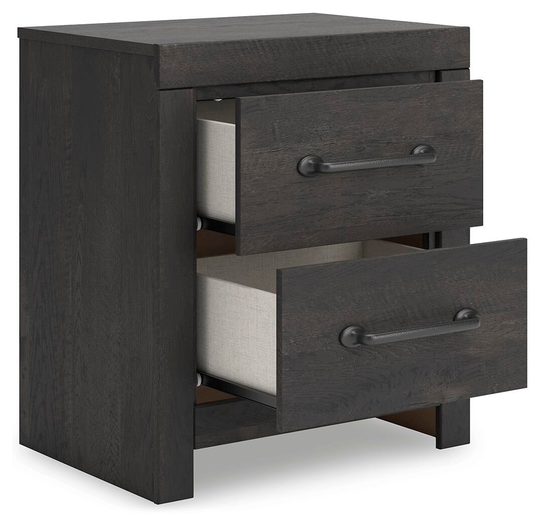 Delmorta Queen Panel Bed, Dresser, Mirror and Nightstand