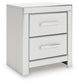 Birmonton Queen Upholstered Panel Platform Storage Bed, Dresser, Mirror and Nightstand