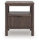 Cadmori Queen Upholstered Panel Bed, Dresser, Mirror and Nightstand