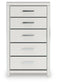 Birmonton Queen Upholstered Panel Platform Storage Bed, Dresser, Mirror, Chest and Nightstand