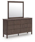 Cadmori Queen Panel Bed, Dresser, Mirror and Nightstand