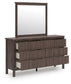 Cadmori Queen Panel Bed, Dresser, Mirror and Nightstand