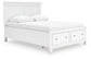 Fortman Queen Panel Storage Bed with Mirrored Dresser