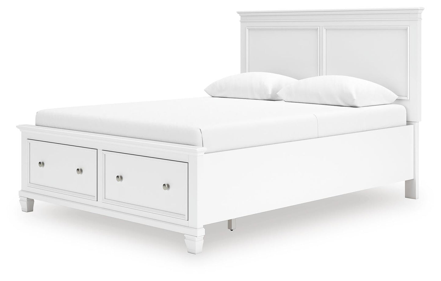 Fortman Queen Panel Storage Bed with Mirrored Dresser