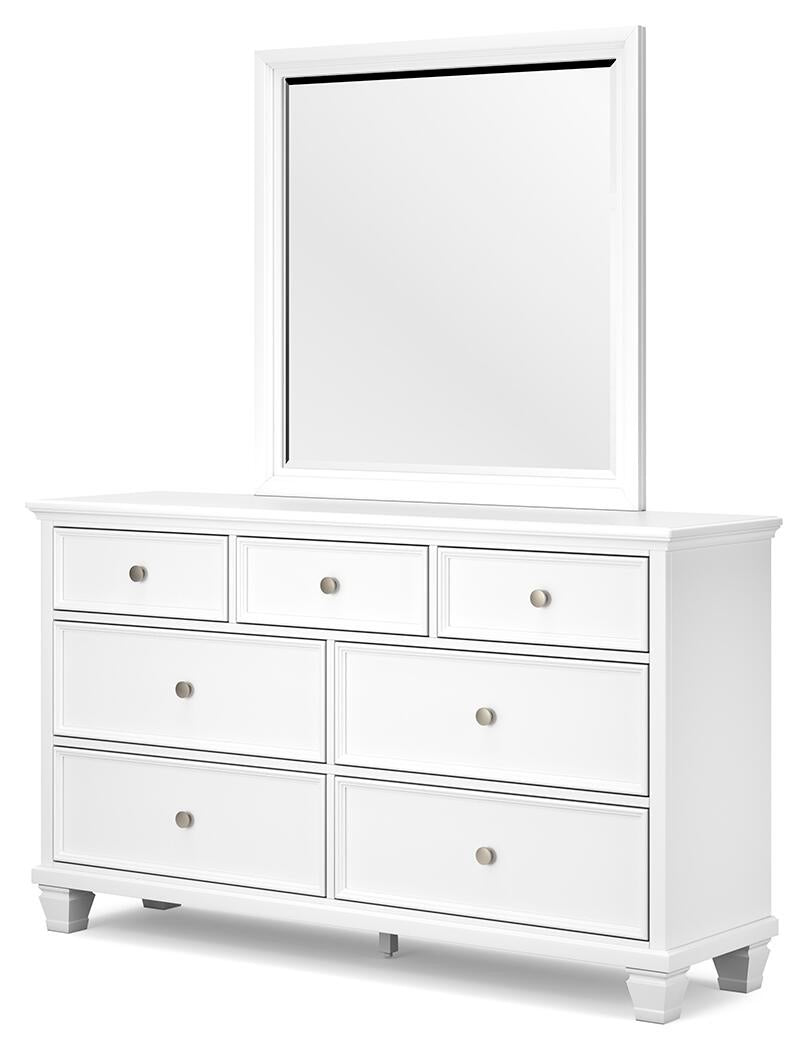 Fortman Twin Panel Storage Bed, Dresser, Mirror and Nightstand