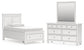 Fortman Twin Panel Storage Bed, Dresser and Mirror