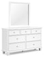 Fortman Full Panel Storage Bed, Dresser, Mirror and Nightstand