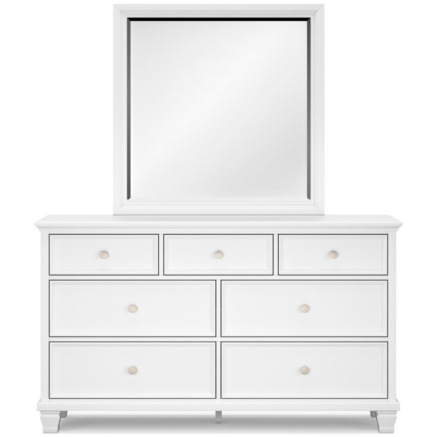 Fortman California King Panel Storage Bed, Dresser and Mirror