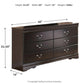 Huey Vineyard Six Drawer Dresser