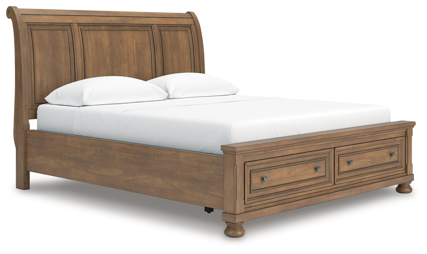 Feddinger California King Storage Sleigh Bed