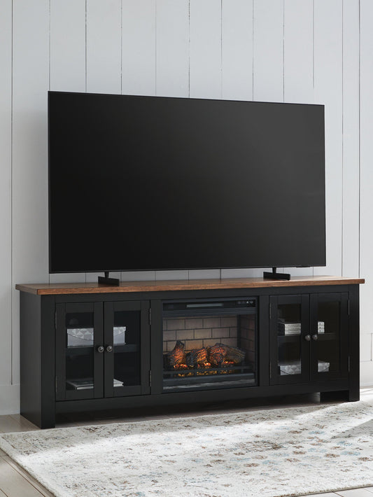 Wildenauer 76" TV Stand with Electric Fireplace