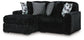 Midnight-Madness 2-Piece Sectional with Chaise