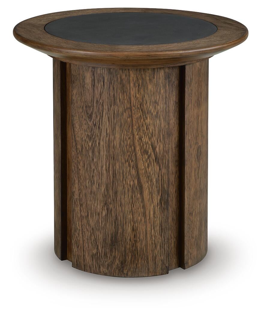 Dontayne Round End Table
