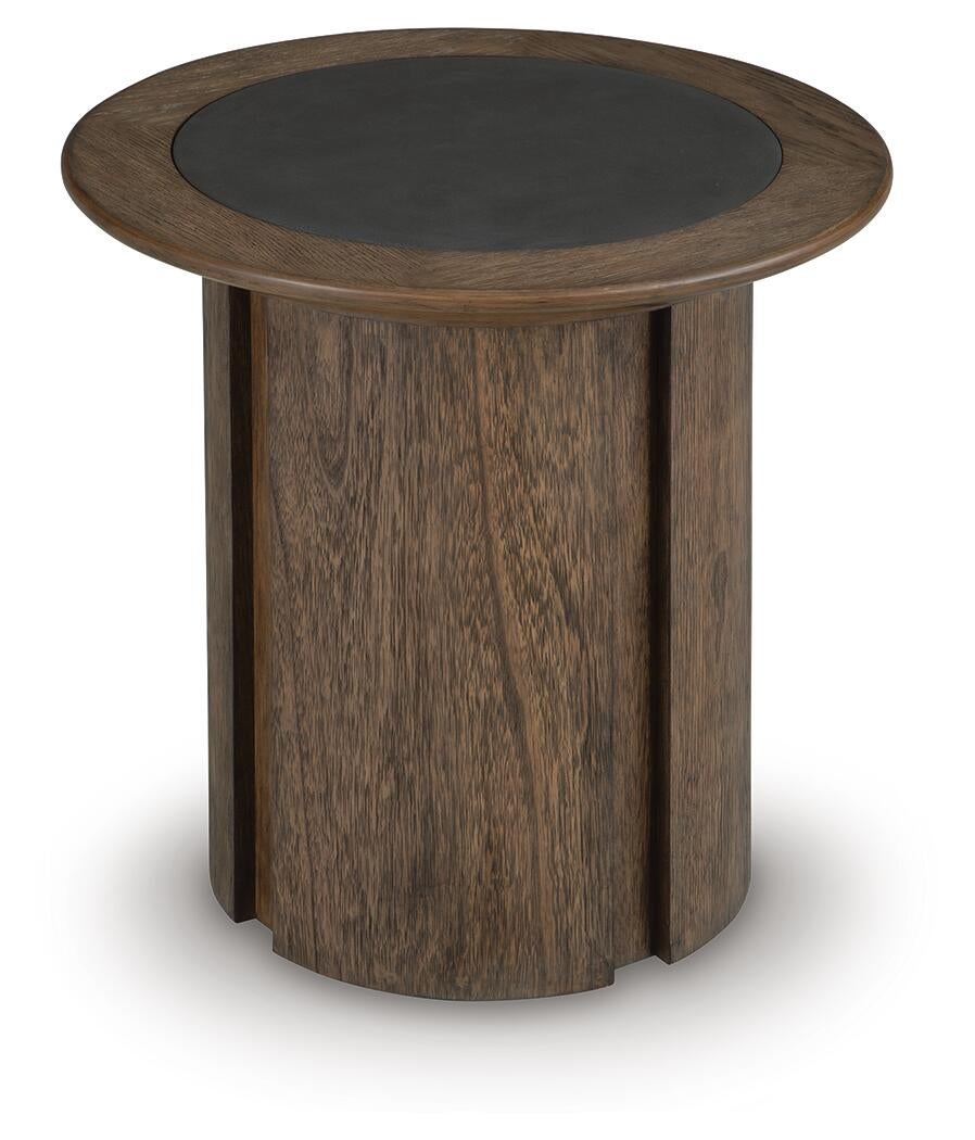 Dontayne Round End Table