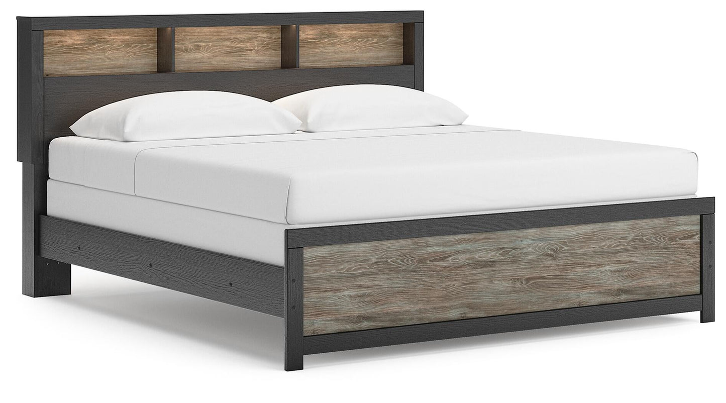 Broachmyn King Bookcase Panel Bed