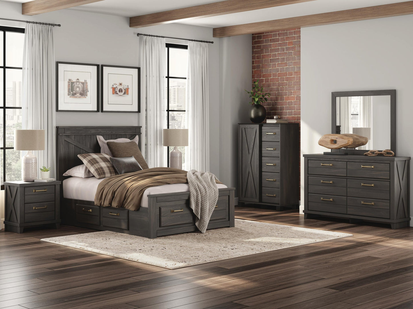 Vonitta Bay Two Drawer Night Stand
