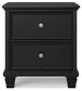 Lanolee Full Panel Bed with Mirrored Dresser and Nightstand