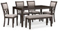 Langwest Dining Room Table Set (6/CN)