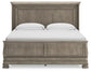 Lexorne California King Sleigh Bed with Mirrored Dresser and Chest